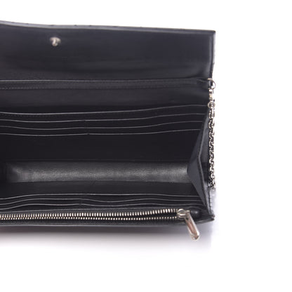 Christian Dior Patent Cannage Rendez-vous Chain Wallet Black 4 of 9
