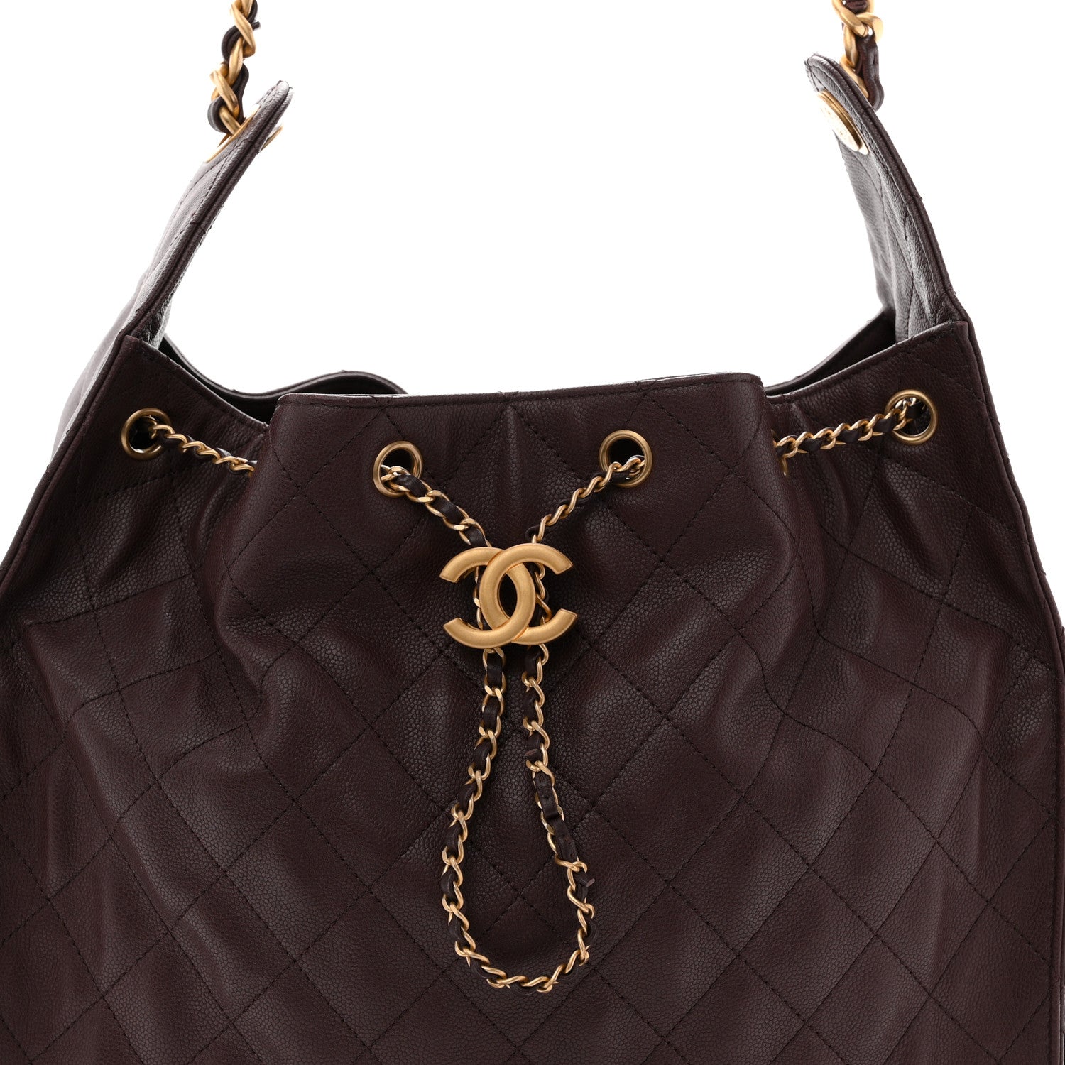 Chanel Caviar Quilted Medium Chanel 25 Handbag Dark Brown 9 of 13