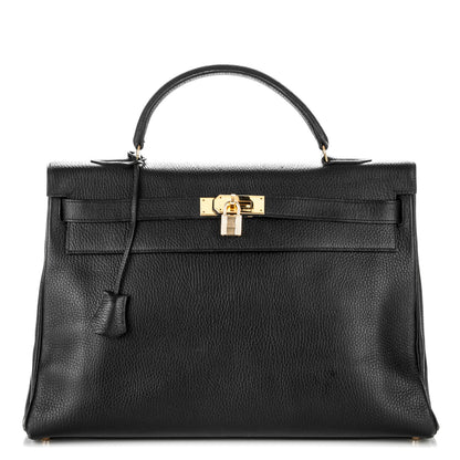 Hermes Ardennes Kelly Retourne 40 Black 1 of 21
