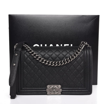 Chanel Caviar Quilted New Medium Boy Flap Black 8 of 8