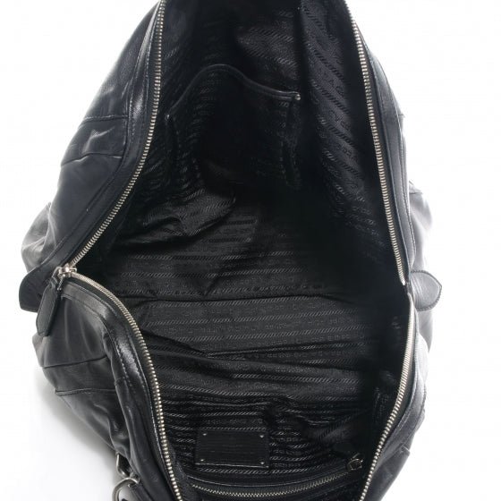 Nappa Delave Tote Black
