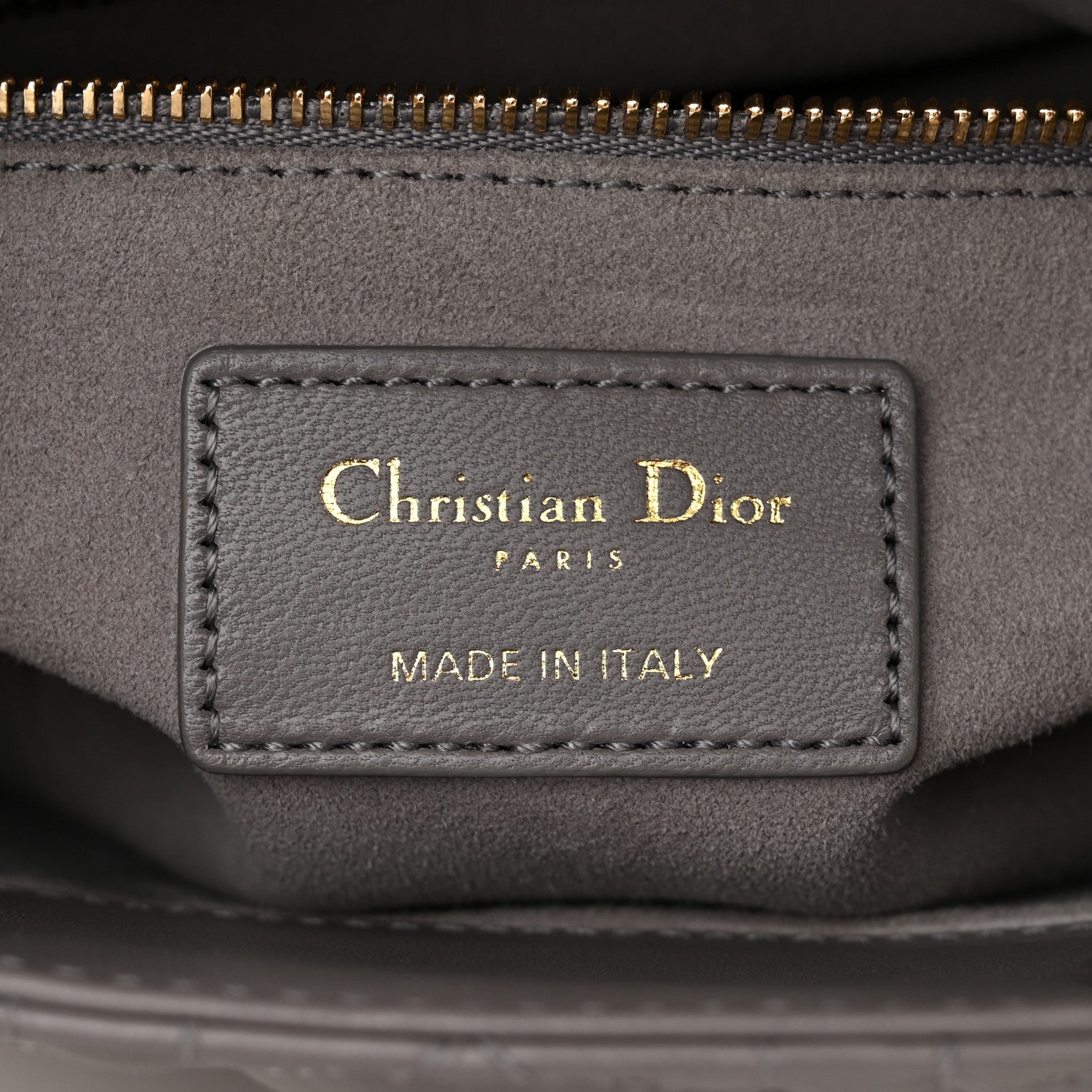 Christian Dior Lambskin Cannage Small My ABC Dior Lady Dior Grey 6 of 10