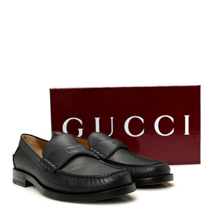 Gucci Calfskin Miro Soft Womens Mocassin Loafers 39 Black 10 of 10