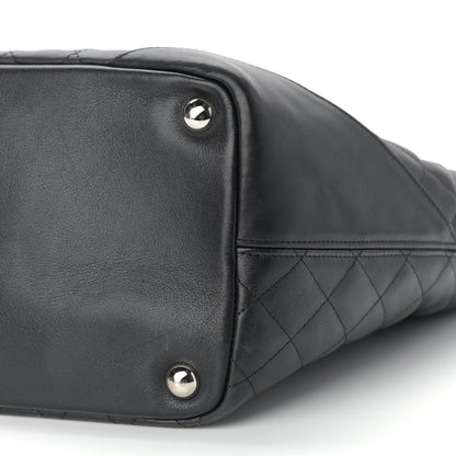 Chanel Calfskin Quilted Large Cambon Tote Black White 9 of 12