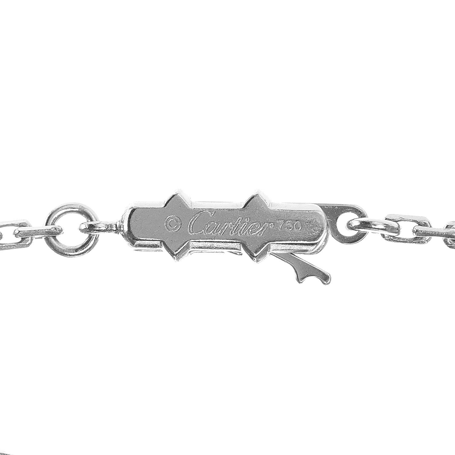 Cartier 18K White Gold Long Station LOVE Necklace 3 of 6