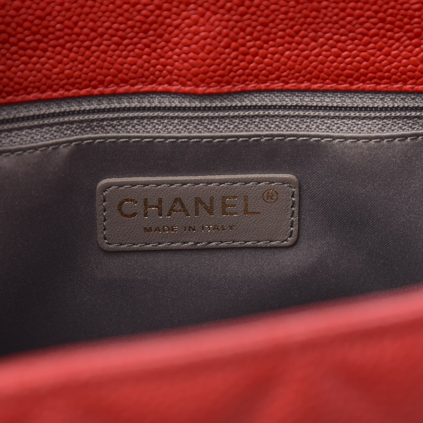 Caviar Quilted Grand Shopping Tote GST Red