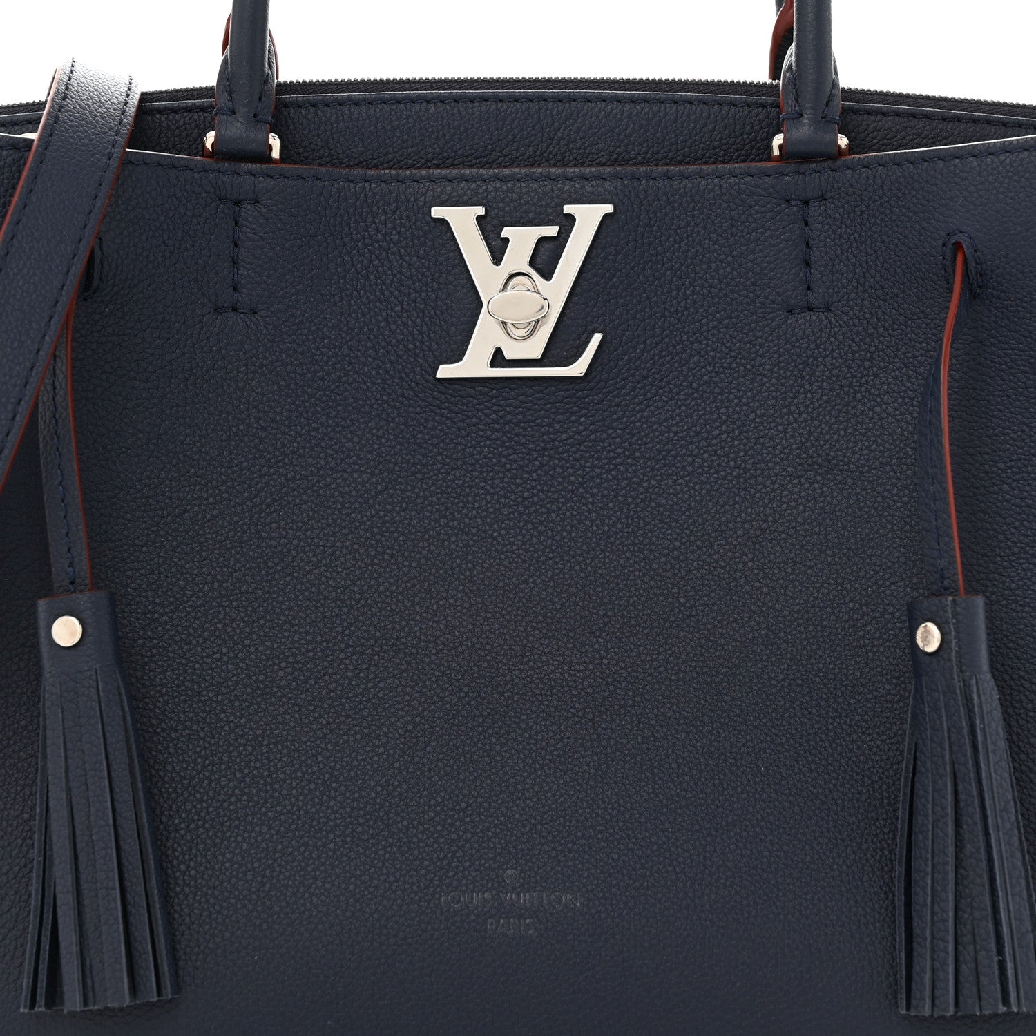 Louis Vuitton Calfskin Lockmeto Marine Rouge 7 of 9