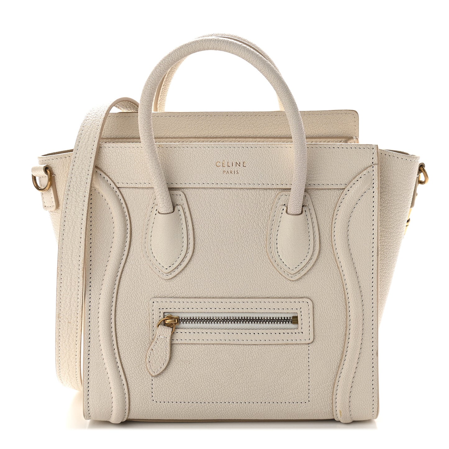 Goatskin Nano Luggage White