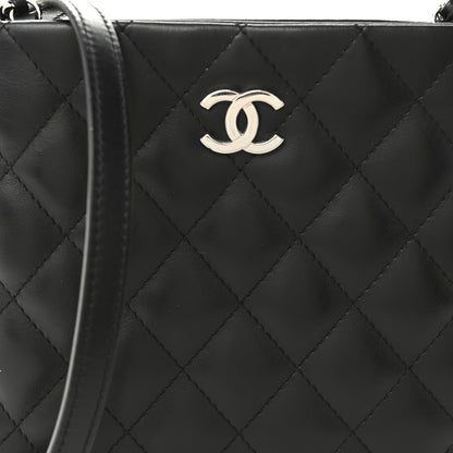Chanel Lambskin Quilted Crossbody Bag Black 8 of 10
