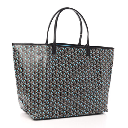 Goyard Goyardine Saint Louis Claire Voie GM Black Blue 4 of 11
