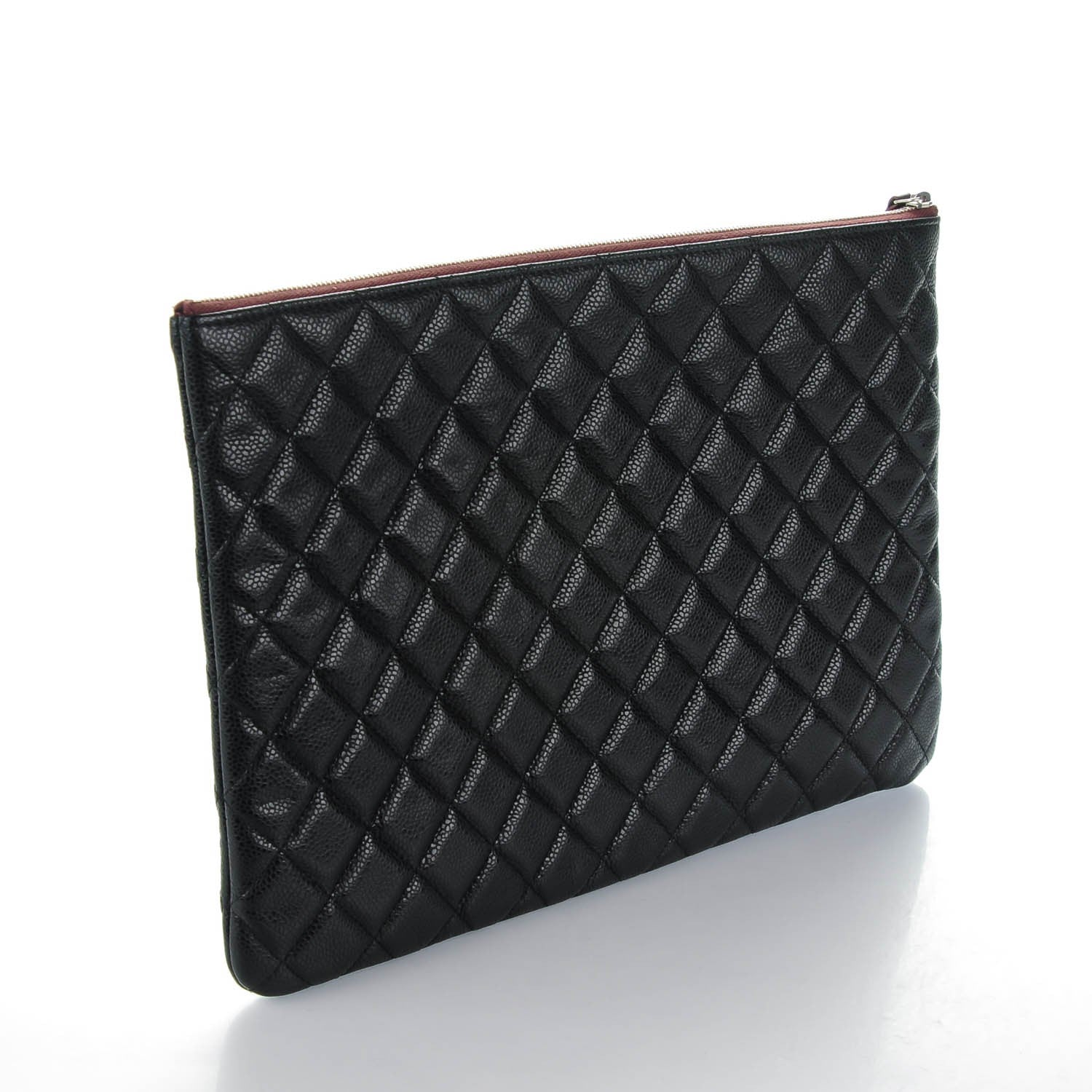 Chanel Caviar Quilted Large Cosmetic Case Black 3 of 7