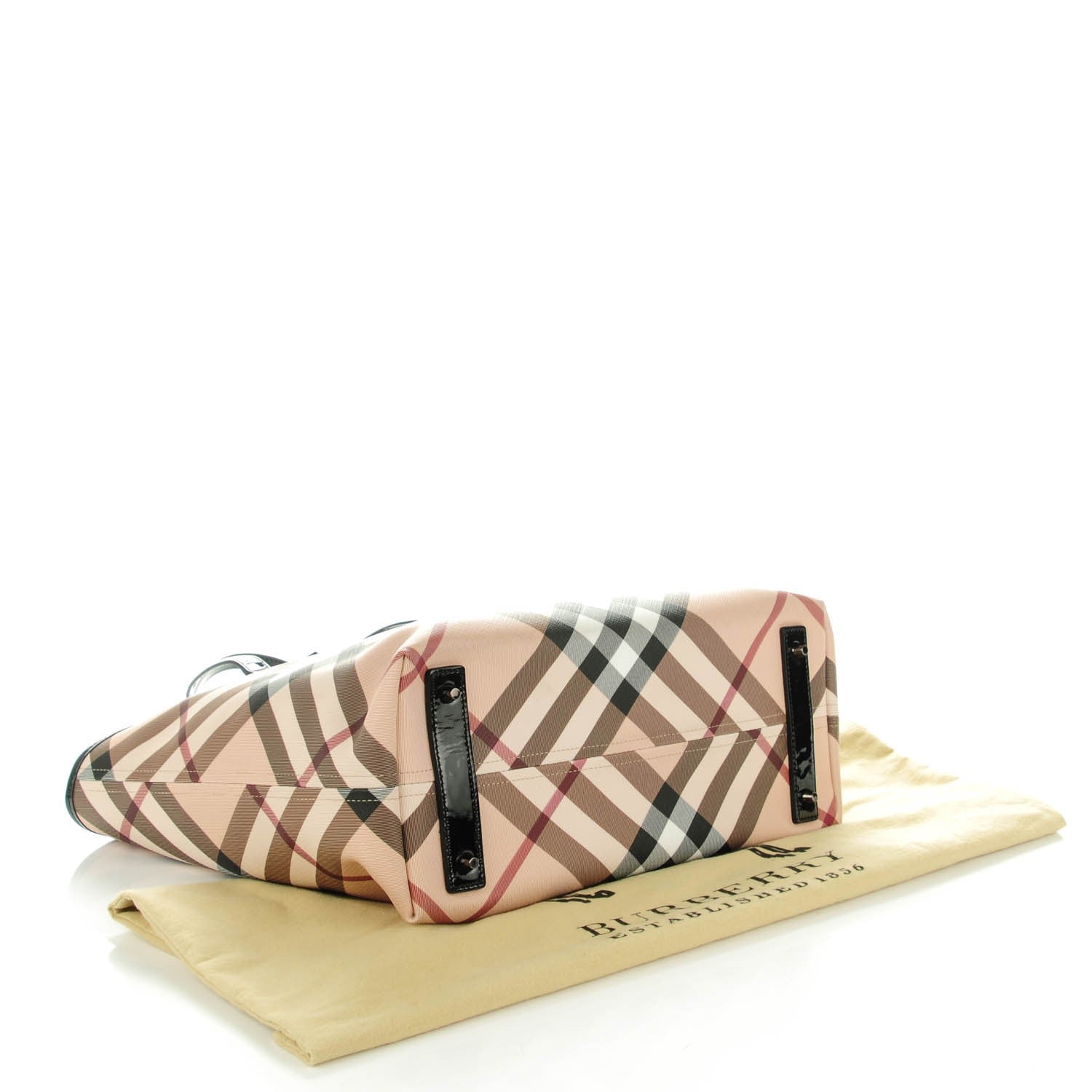Burberry Nova Check Medium Tote Black 6 of 10