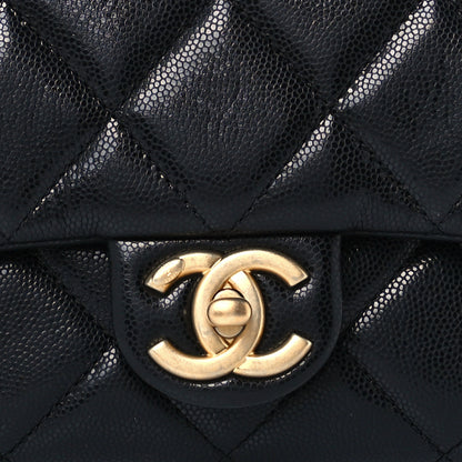 Chanel Caviar Quilted Small Twist Your Buttons Flap Black 10 of 11
