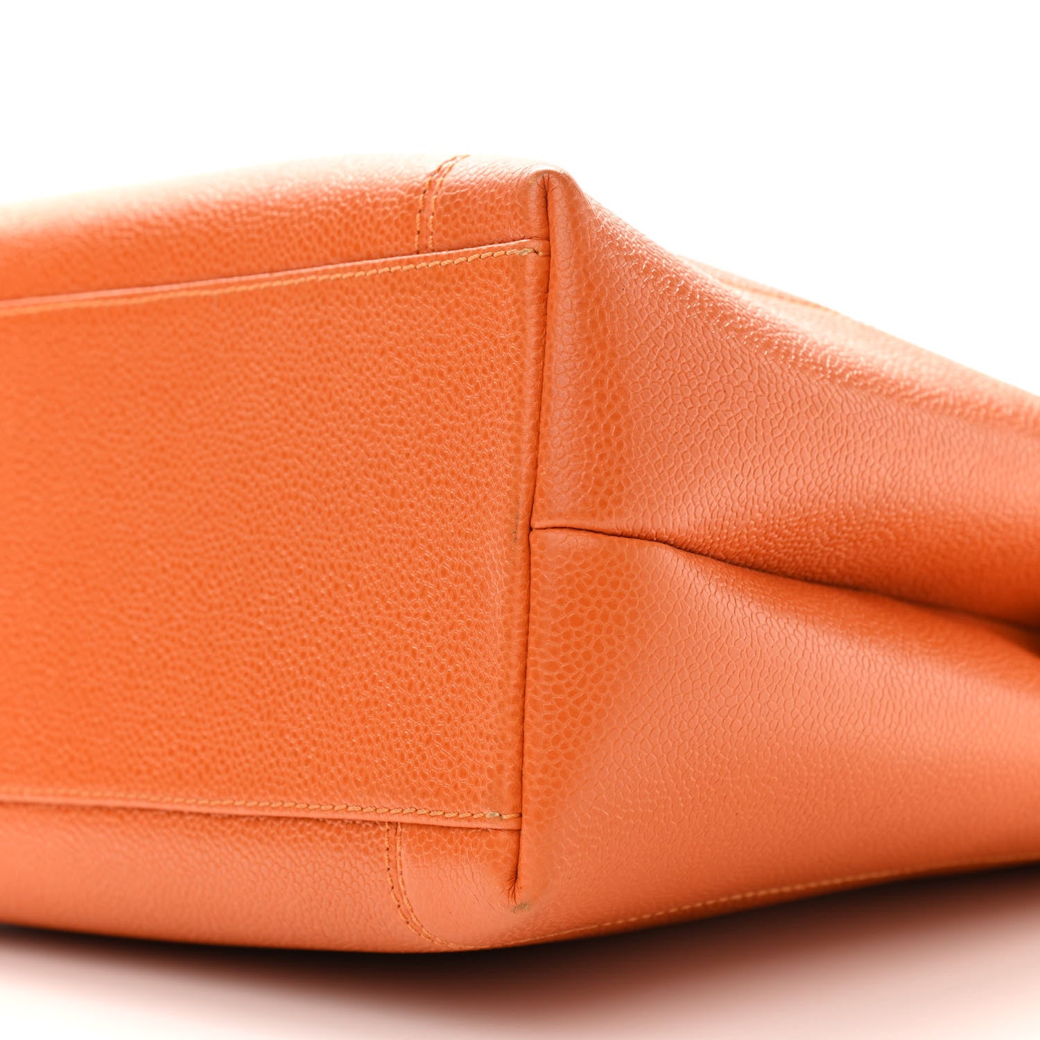 Chanel Caviar Logo Shoulder Bag Orange 11 of 11