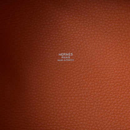 Hermes Taurillon Clemence Picotin Lock 26 GM Orange 6 of 8