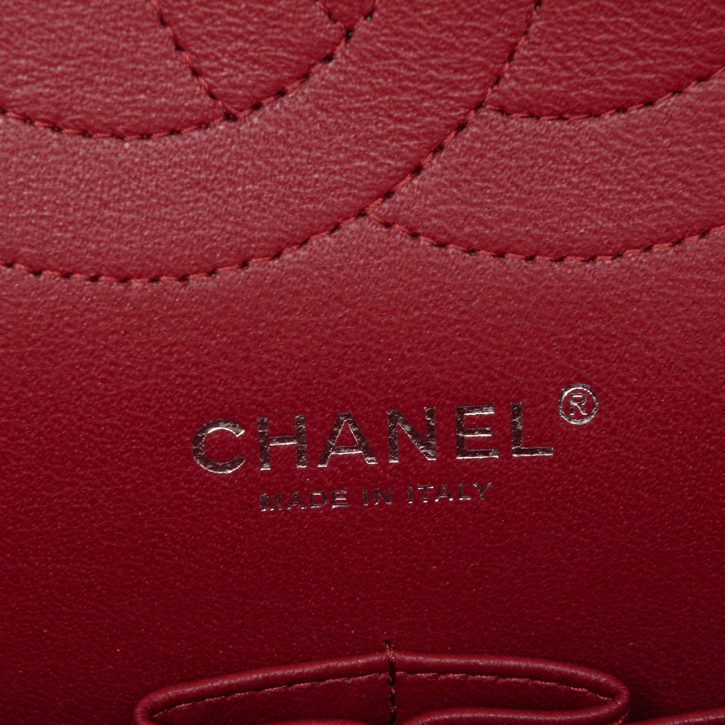 Caviar Quilted Jumbo Double Flap Red
