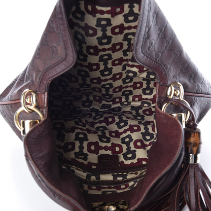 Gucci Guccissima Medium Indy Top Handle Hobo Dark Brown 5 of 9
