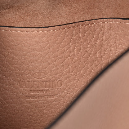 Valentino Garavani Pebbled Calfskin Medium Rockstud Flip Lock Crossbody Bag Skin Sorbet 6 of 9