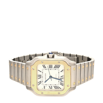 Cartier Stainless Steel 18K Yellow Gold 35mm Santos de Cartier Automatic Watch 2 of 5