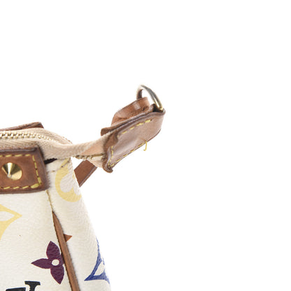 Louis Vuitton Monogram Multicolor Pochette Accessories White 10 of 11