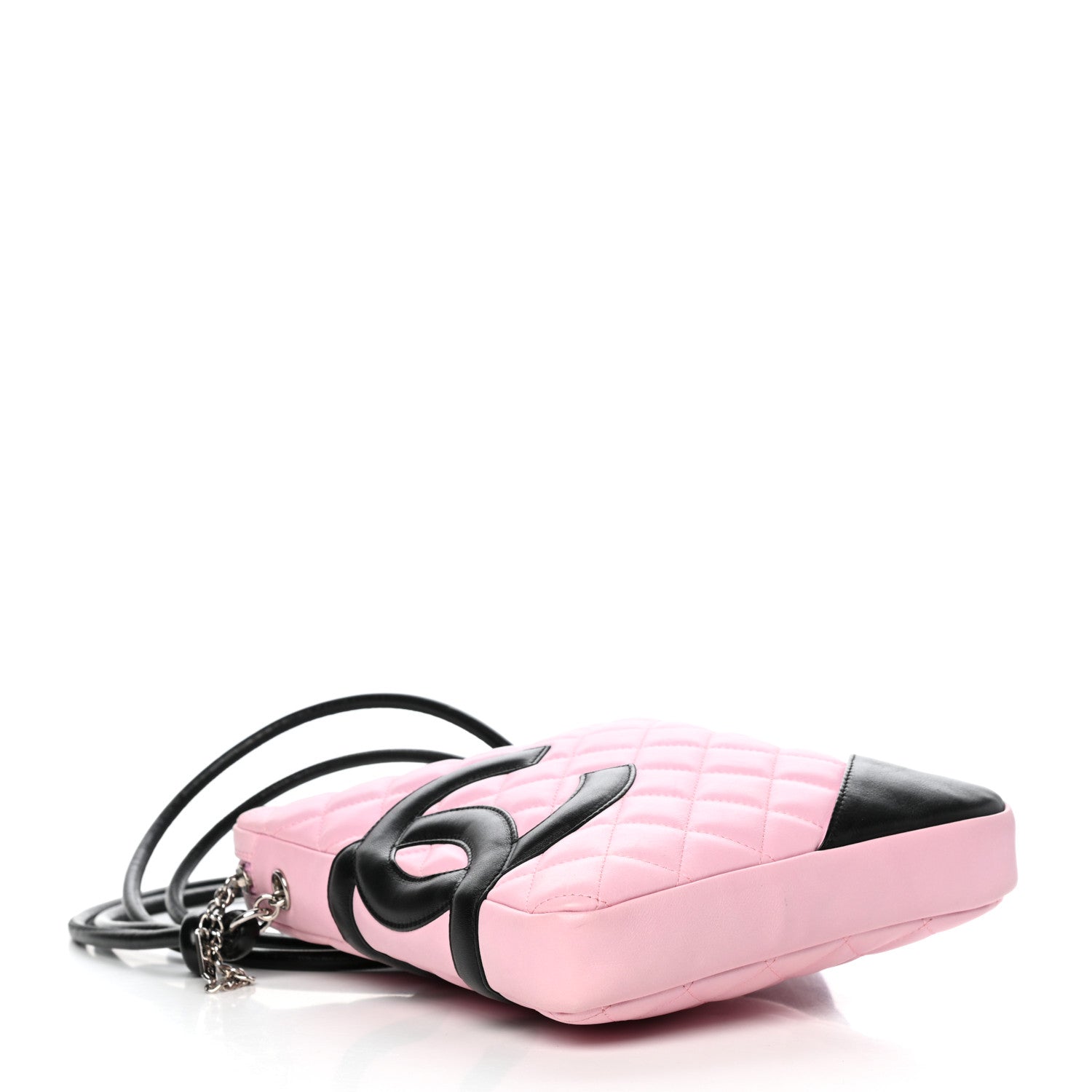 Chanel Calfskin Quilted Medium Cambon Messenger Pink Black 4 of 10