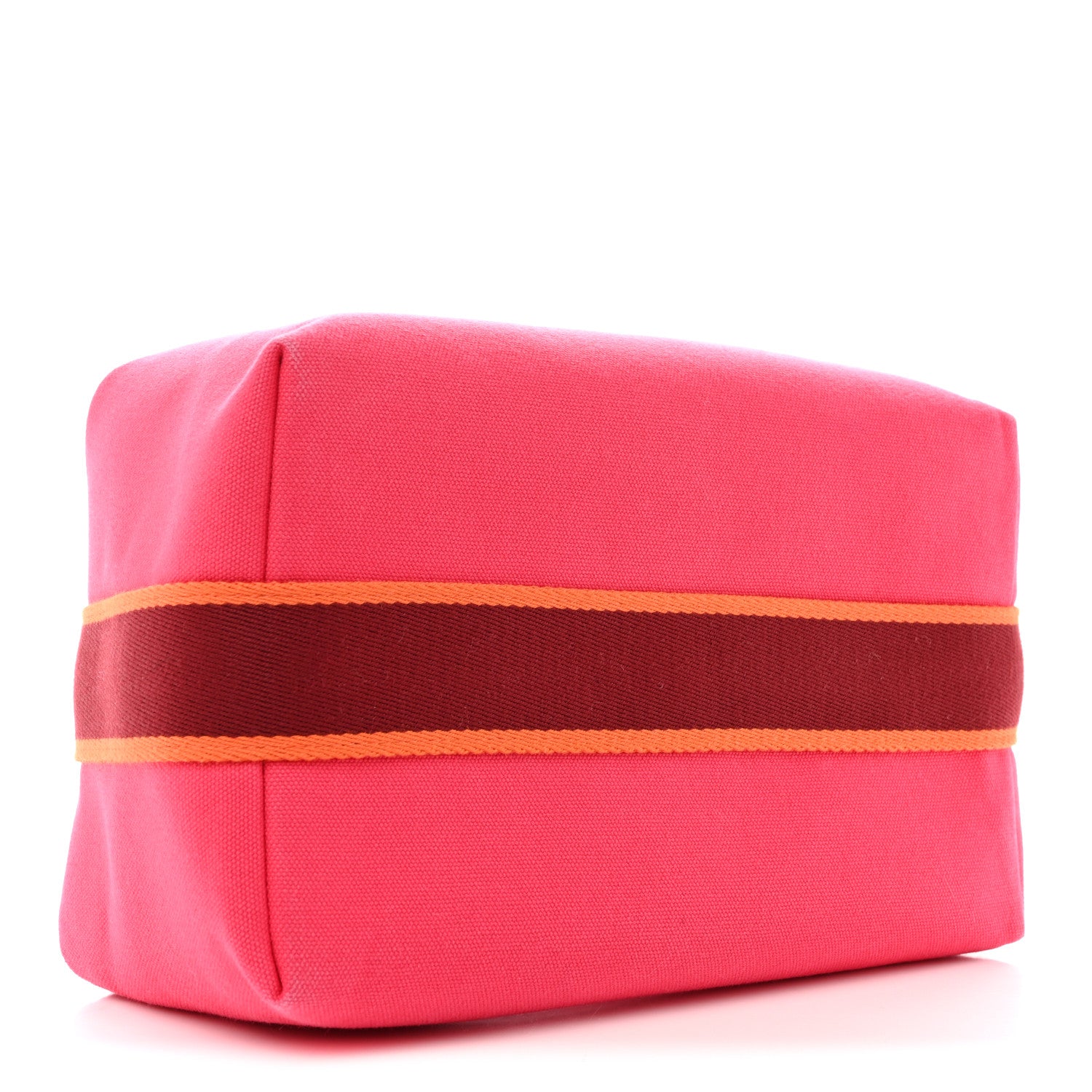 Hermes Canvas Large Bride-A-Brac Pouch Hibiscus 4 of 6