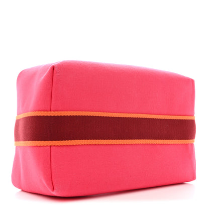 Hermes Canvas Large Bride-A-Brac Pouch Hibiscus 4 of 6
