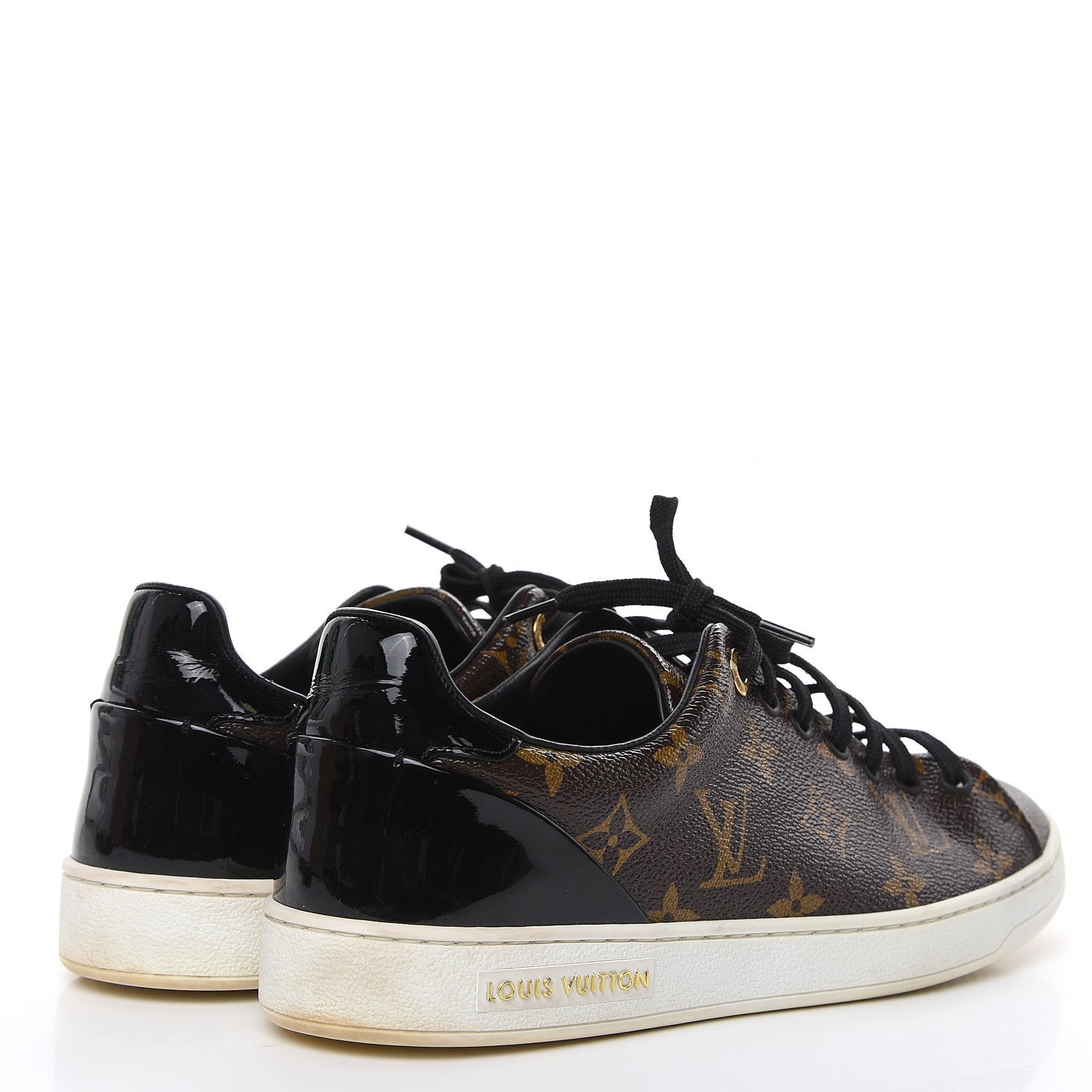 Louis Vuitton Patent Monogram Frontrow Sneakers 39 4 of 12