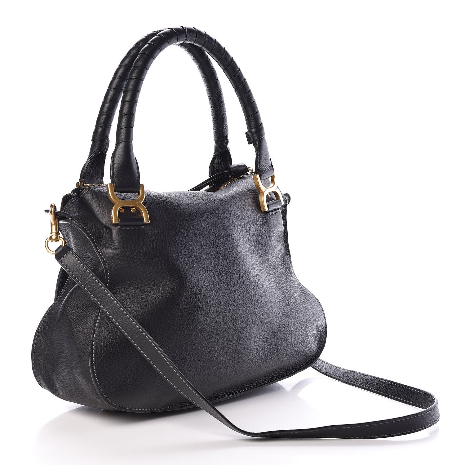 Chloe Calfskin Medium Marcie Satchel Black 3 of 14
