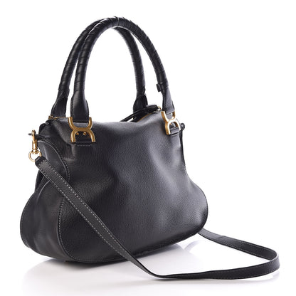 Chloe Calfskin Medium Marcie Satchel Black 3 of 14