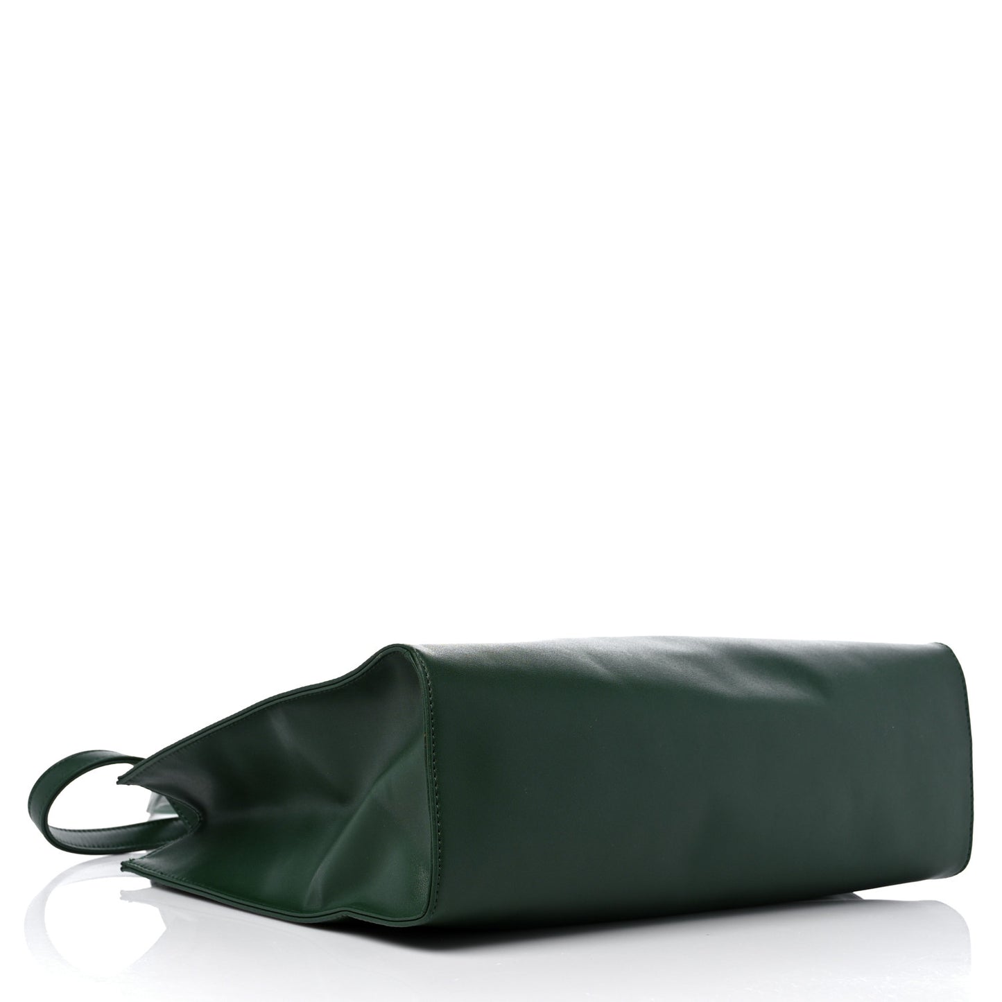 Vegan Leather Medium Shopping Bag Dark Olive