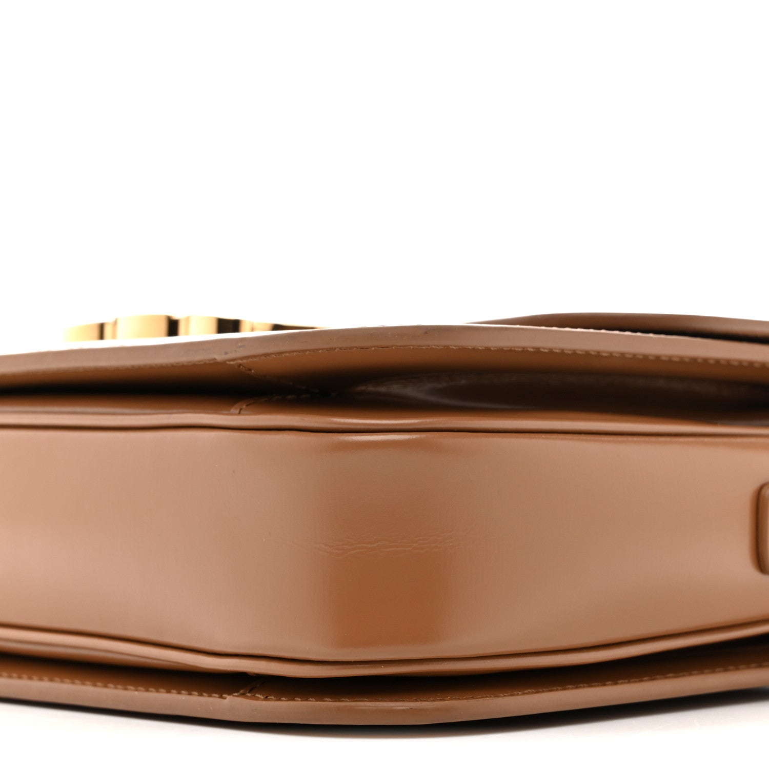 Celine Shiny Calfskin Medium Triomphe Bronze 11 of 16