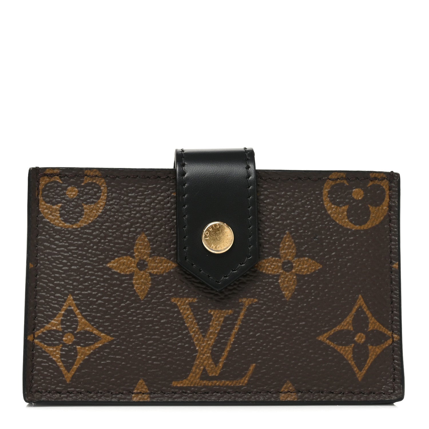 Louis Vuitton Monogram Gusset Card Holder Black 1 of 7