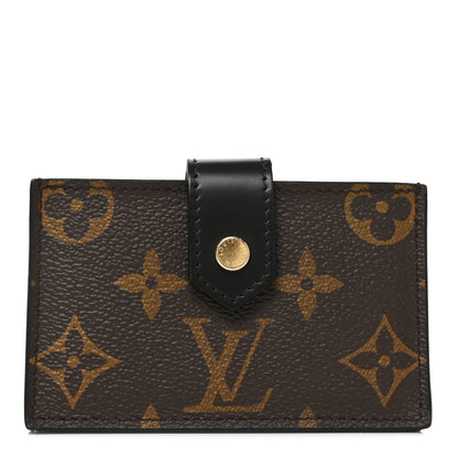 Louis Vuitton Monogram Gusset Card Holder Black 1 of 7