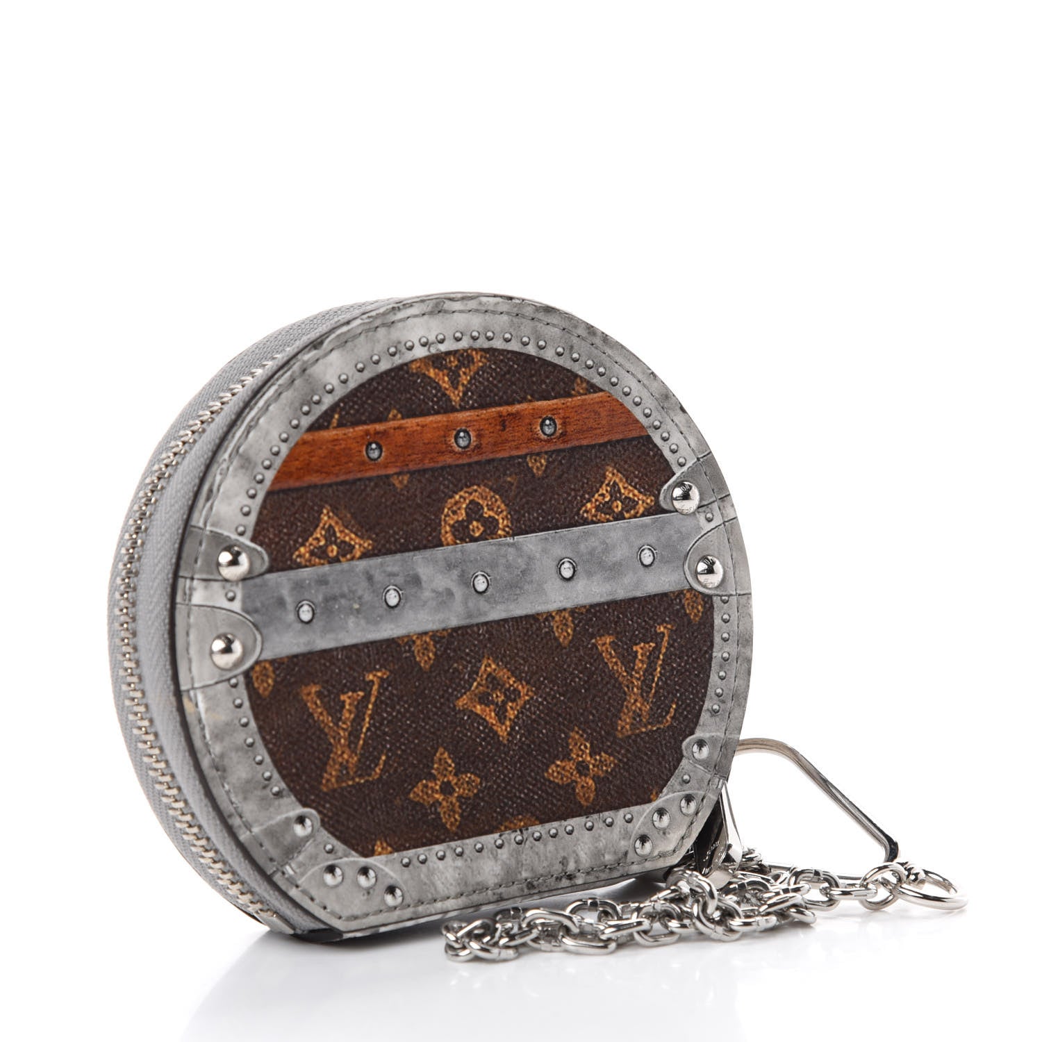 Louis Vuitton Transformed Monogram Time Trunks Micro Boite Chapeau Coin Purse Marron 3 of 7