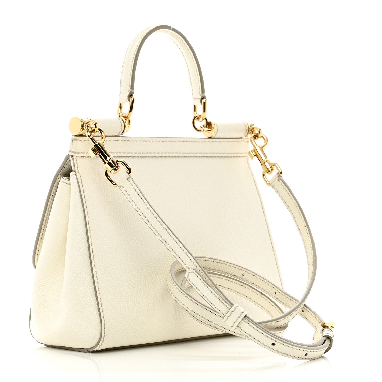Dolce & Gabbana Dauphine Small Miss Sicily Satchel White 3 of 11