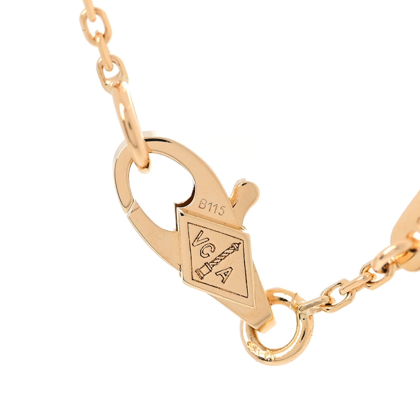 18K Yellow Gold Mother of Pearl Sweet Alhambra Bracelet