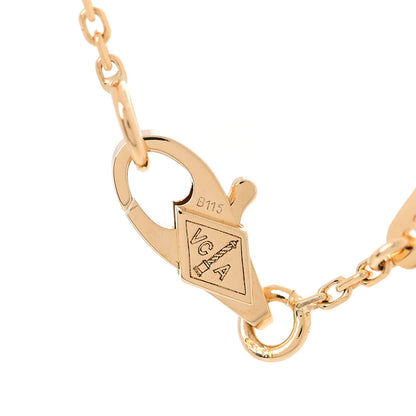Van Cleef & Arpels 18K Yellow Gold Mother of Pearl Sweet Alhambra Bracelet 6 of 7