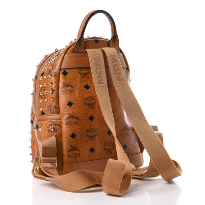 MCM Visetos Swarovski Mini Stark Diamond Backpack Cognac 2 of 10