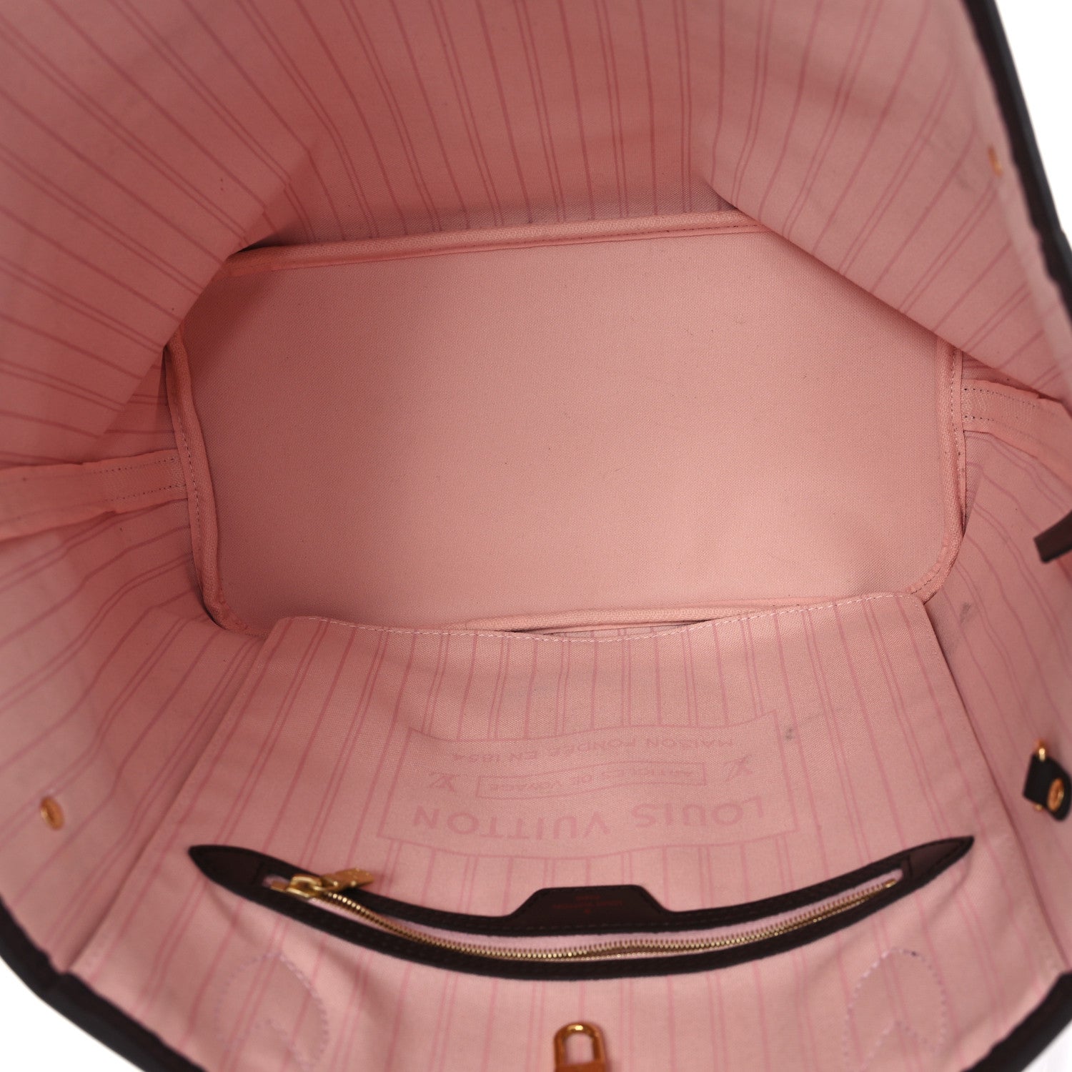 Louis Vuitton Damier Ebene Neo Neverfull MM Rose Ballerine 5 of 12