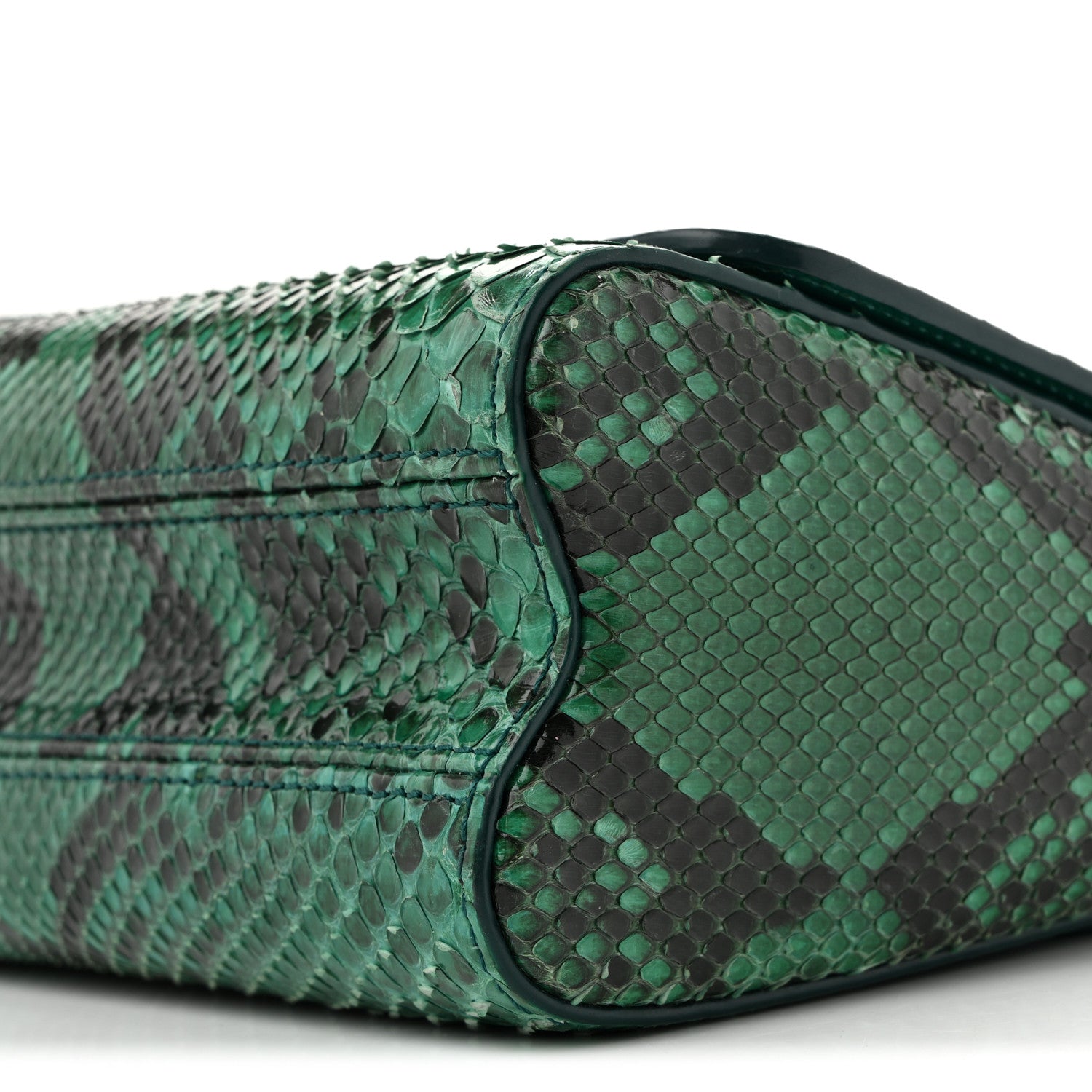 Louis Vuitton Snakeskin Twist Shoulder Bag MM Green 9 of 11