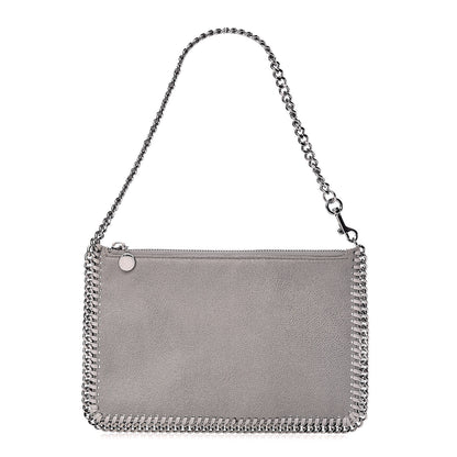 Stella McCartney Shaggy Deer Falabella Clutch Light Grey 1 of 11