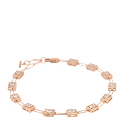 Tiffany 18K Rose Gold Diamond Jewel Box Bracelet 1 of 4
