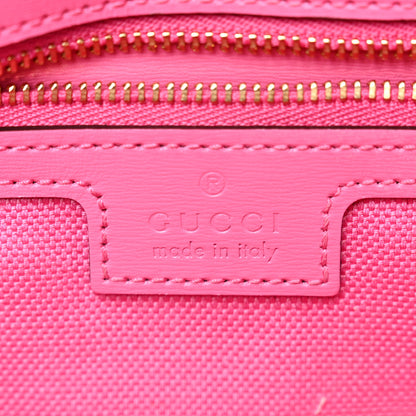 Gucci GG Monogram Textured Dollar Calfskin Small Luce Shoulder Bag Pink 6 of 12