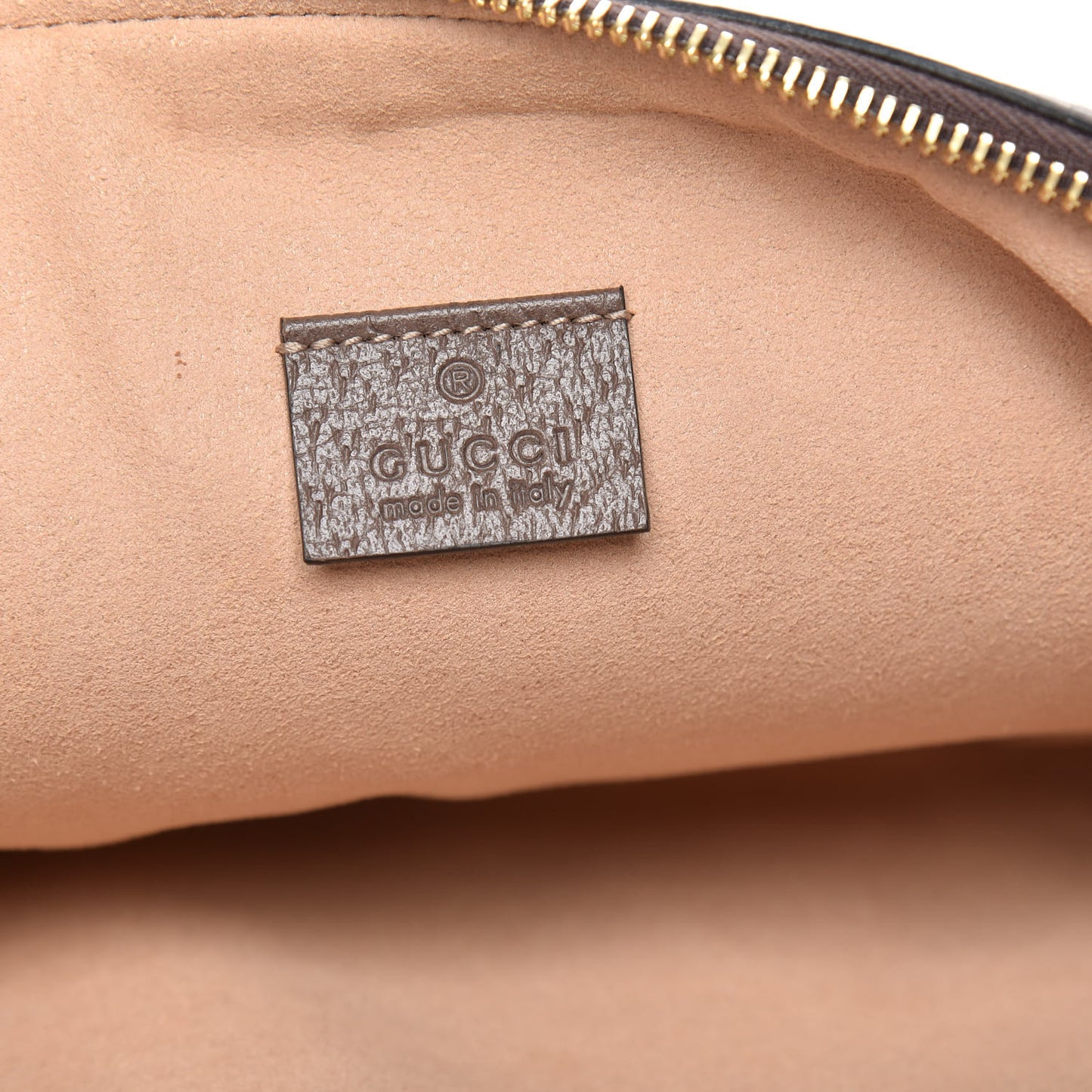 GG Supreme Monogram Large Ophidia Pouch Clutch Brown