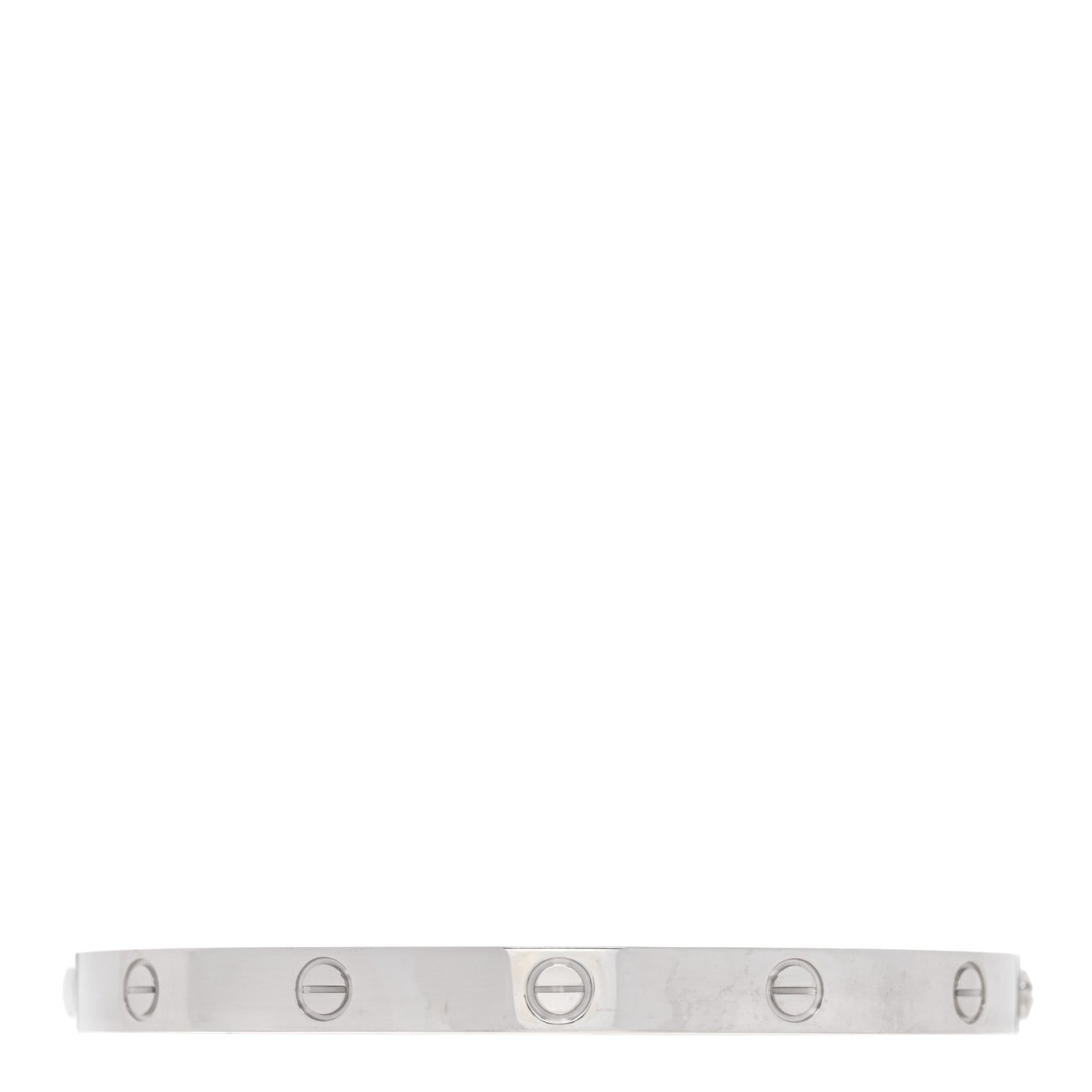 18K White Gold LOVE Bracelet 20