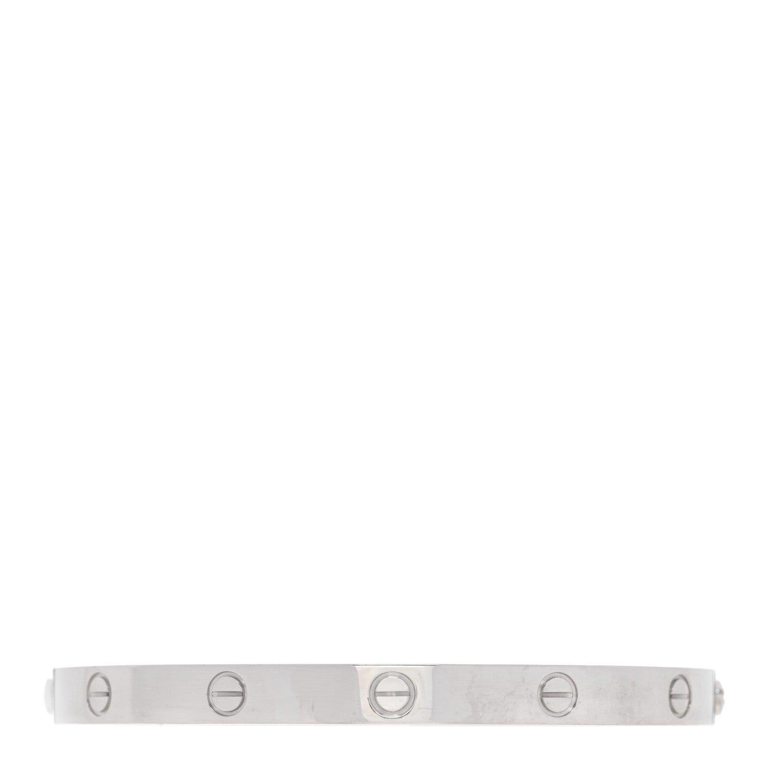 Cartier 18K White Gold LOVE Bracelet 20 2 of 6