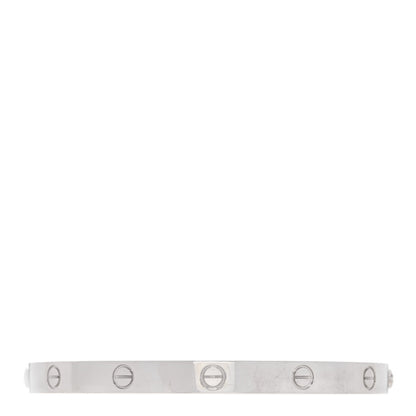 Cartier 18K White Gold LOVE Bracelet 20 2 of 6