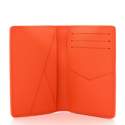 Louis Vuitton Grained Calfskin Pocket Organizer Orange 5 of 6