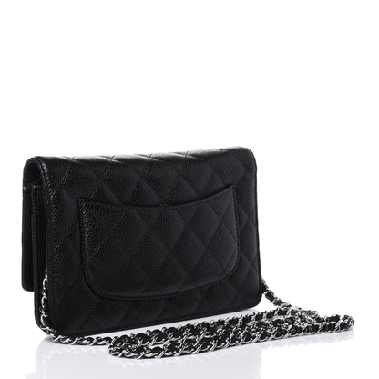 Chanel Caviar Quilted Wallet On Chain WOC Black 3 of 12